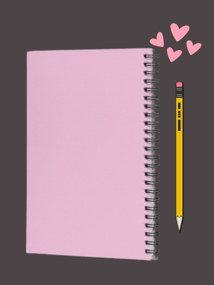 Pastel Water-colored Love Spiral Notebook product image (2)