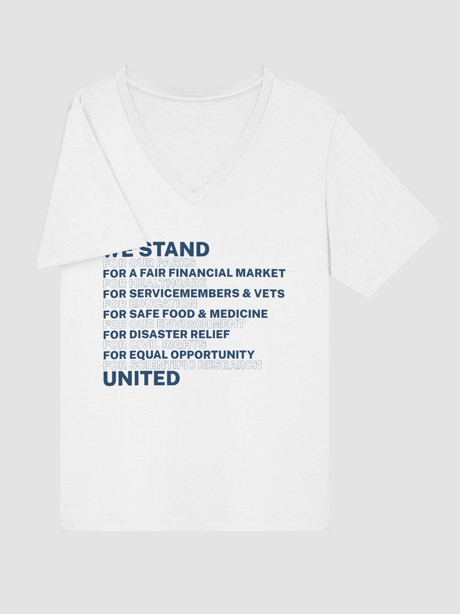 We Stand United Women's Cut V-Neck T-Shirt product image (19)