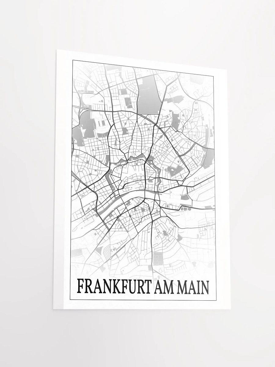 Frankfurt Am Main, Germany, city map print product image (13)