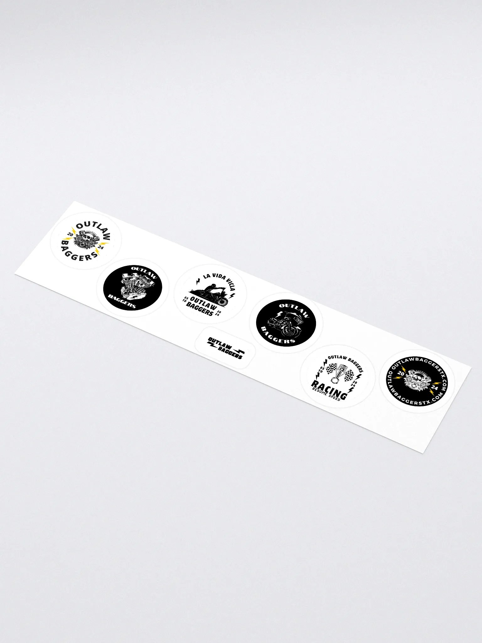 Outlaw Baggers Full Sticker Sheet product image (1)