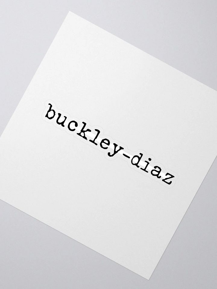 Buckley-Diaz Sticker product image (2)