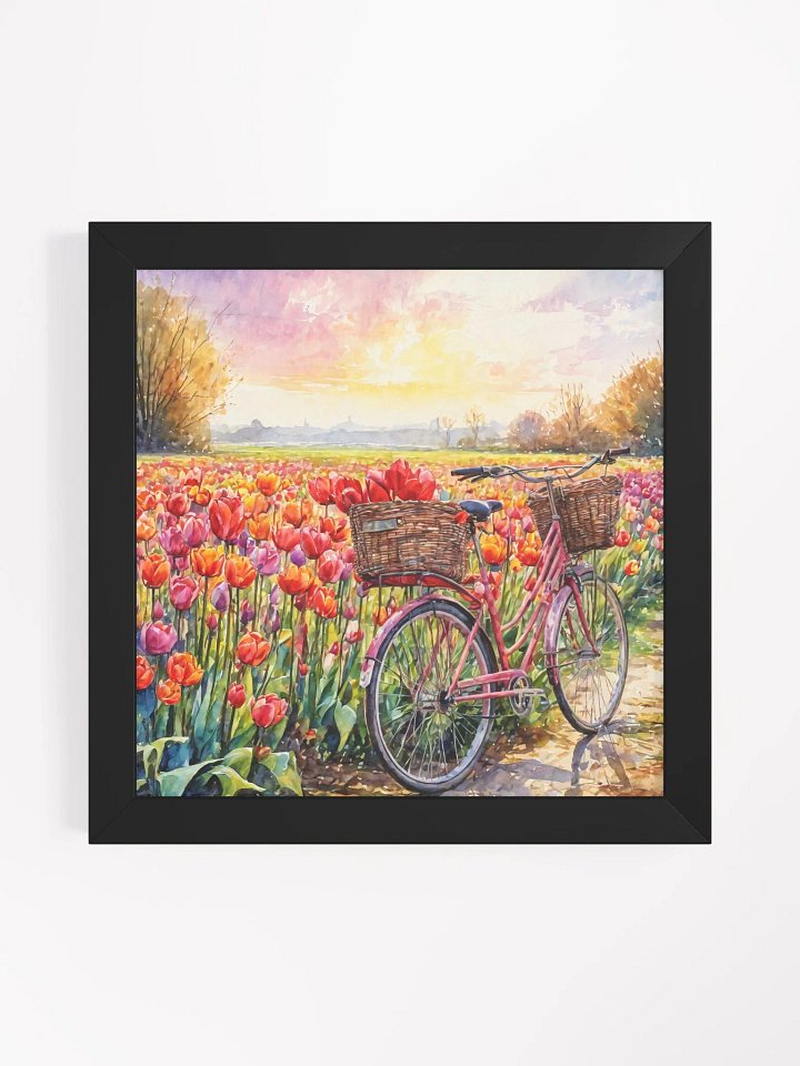 Pastel flower basket and bicycle product image (3)