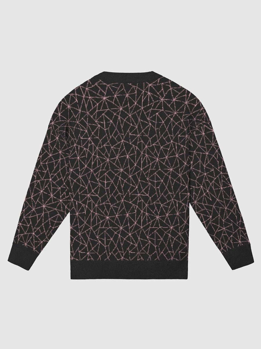 Pink Black Geometric Pattern Sweater product image (13)