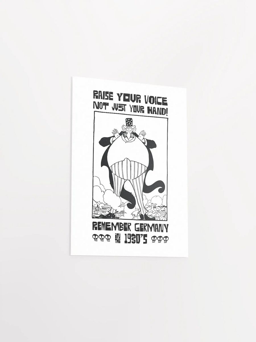 Raise Your Voice Not Your Hand Political Student Poster product image (22)