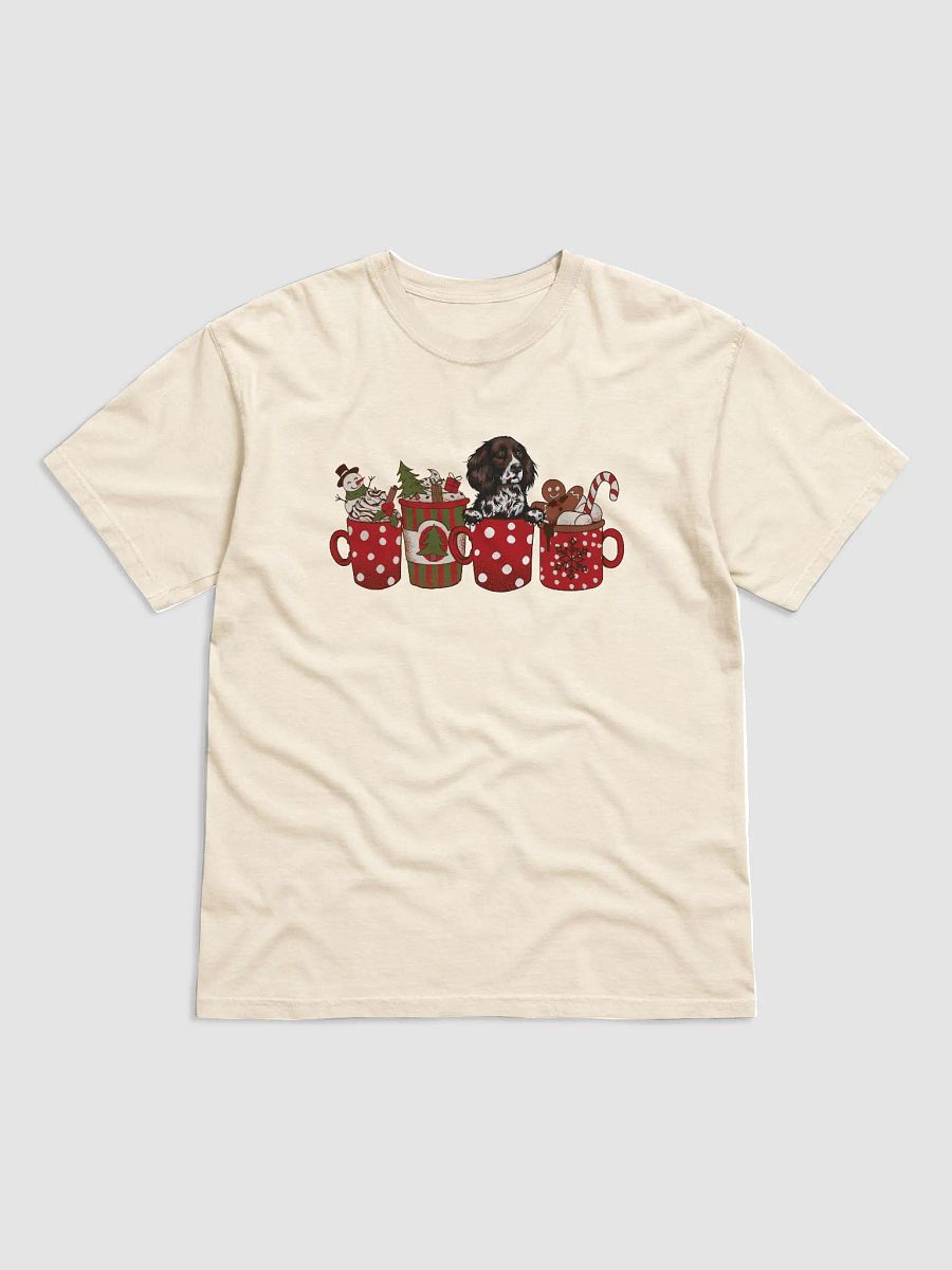 Cute Munsterlander in a Christmas Cup T-Shirt | Funny Christmas Pup in a Cup product image (14)