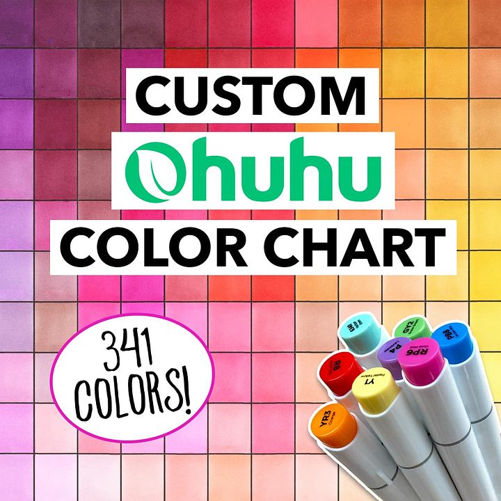 Custom Ohuhu Color Chart - 341 Colors product image (1)