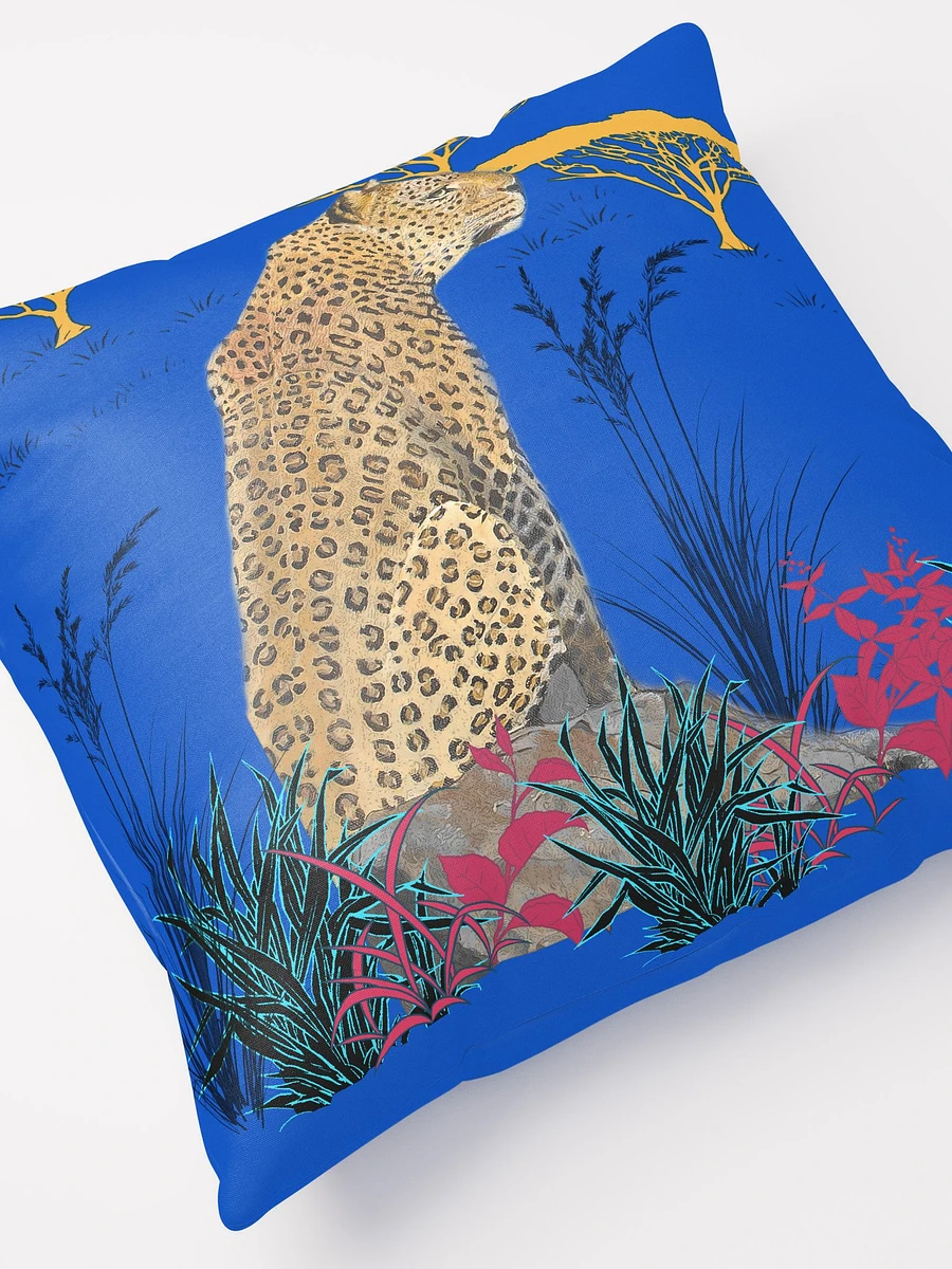 Blue Pillow with Leopard in the Dry Bushveld product image (2)