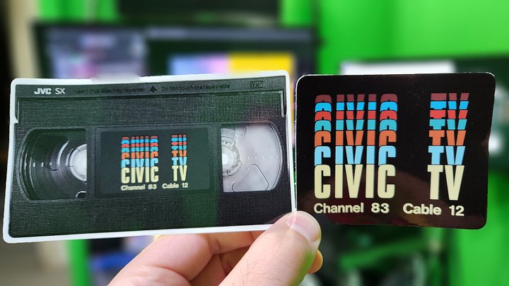 CIVIC TV Stickers (Pack of 2) product image (1)