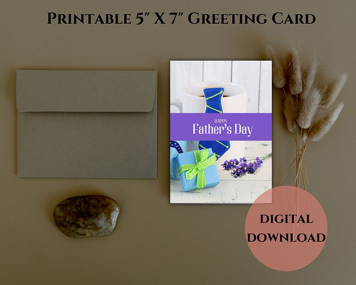 Tie & Mug Father's Day Card product image (1)