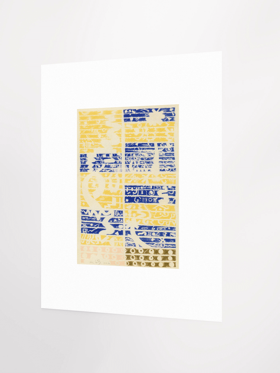 Blue gold pink brown 03.15.90 Print product image (3)