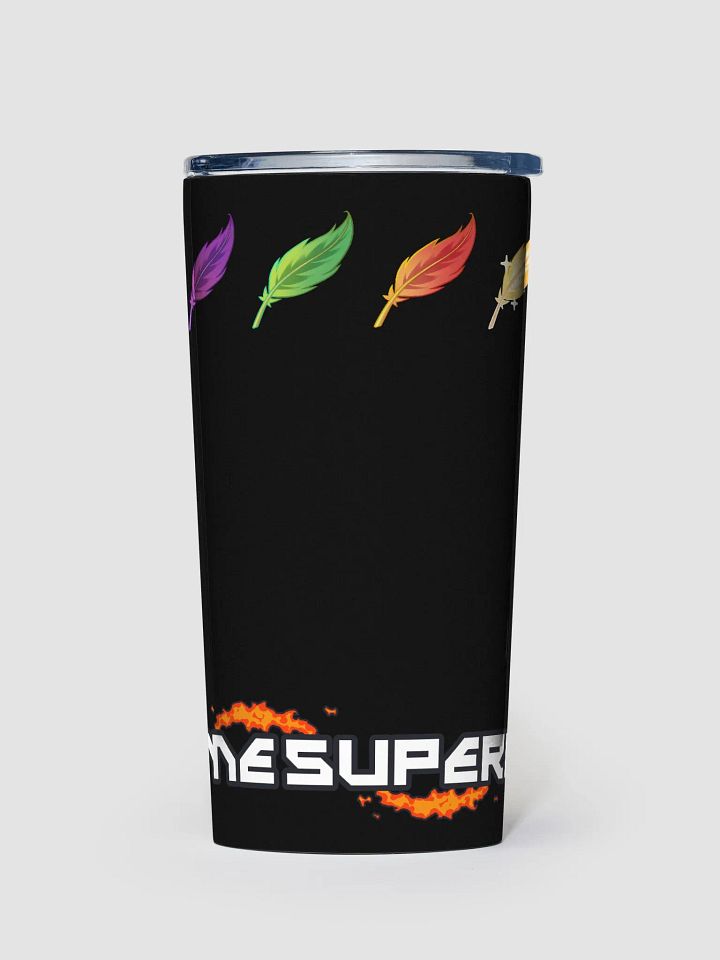 Feathers & Nameplate 20z Stainless Steel Tumbler (Black) product image (2)