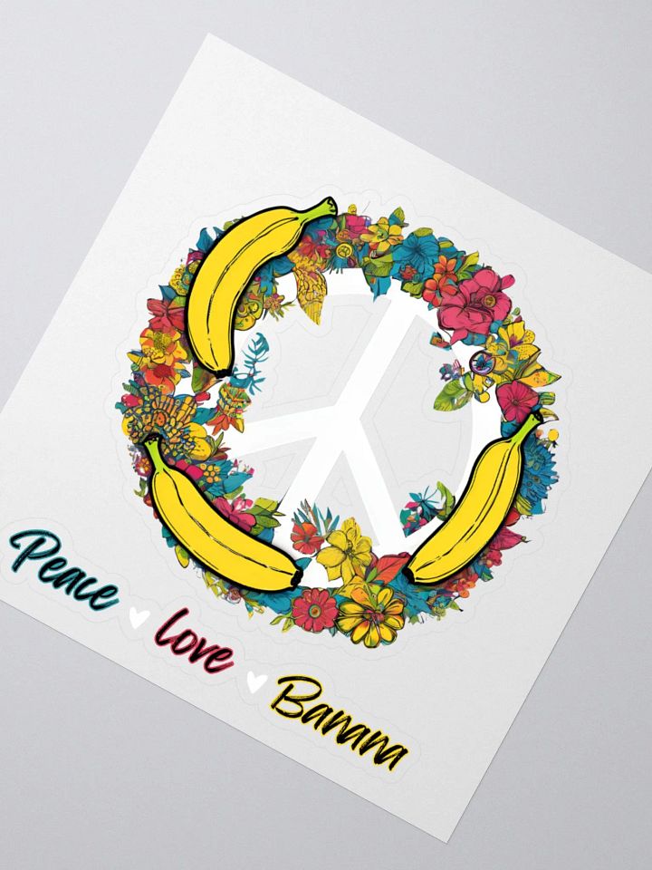 Peace, Love, Banana Kiss Cut Stickers product image (5)