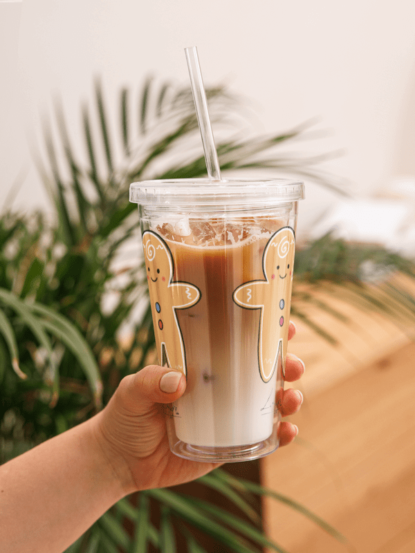 VASO RESISTENTE DE PLÁSTICO GALLETA NAVIDAD product image (8)