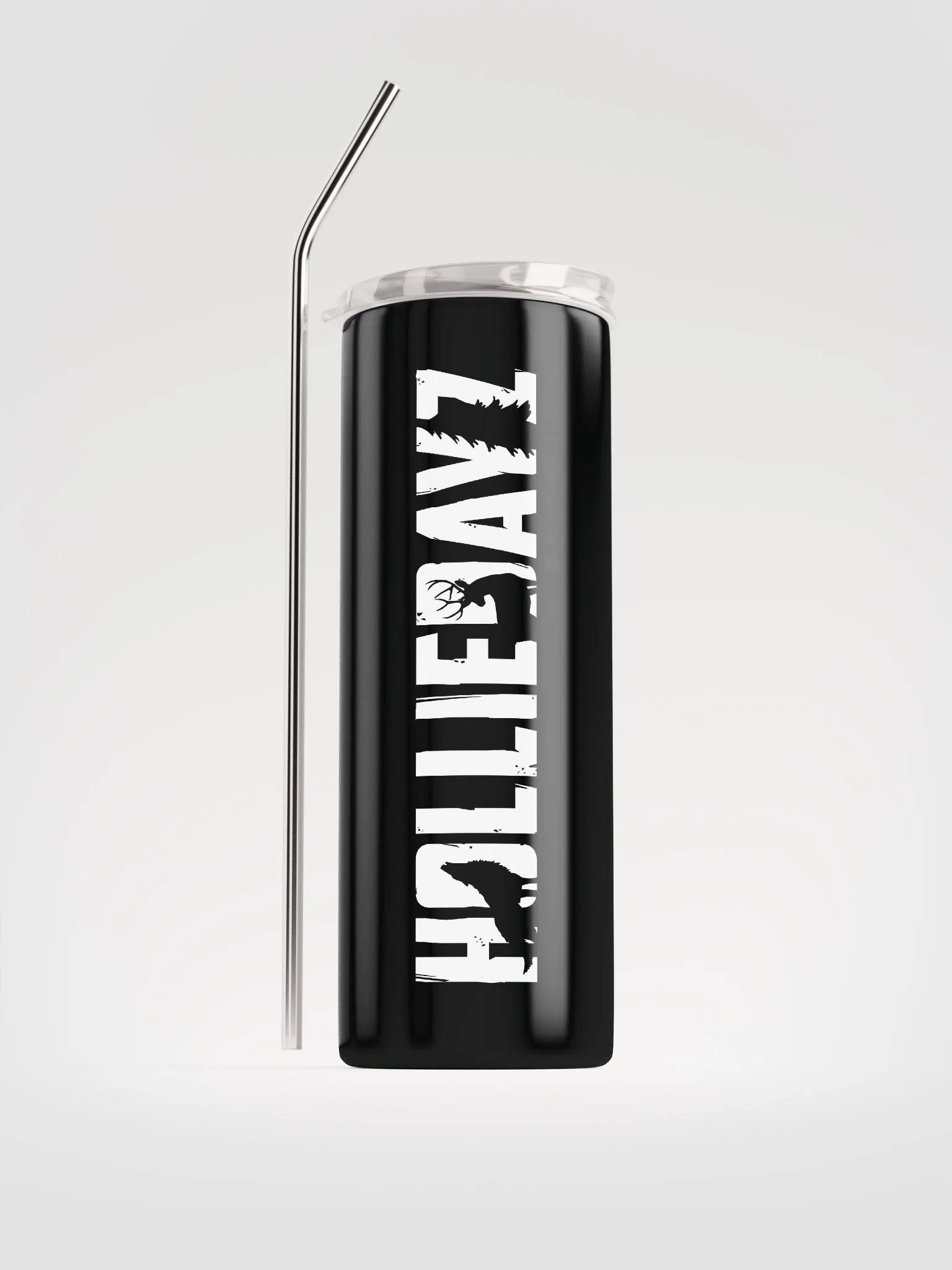 Holliedayz white logo tumbler product image (1)