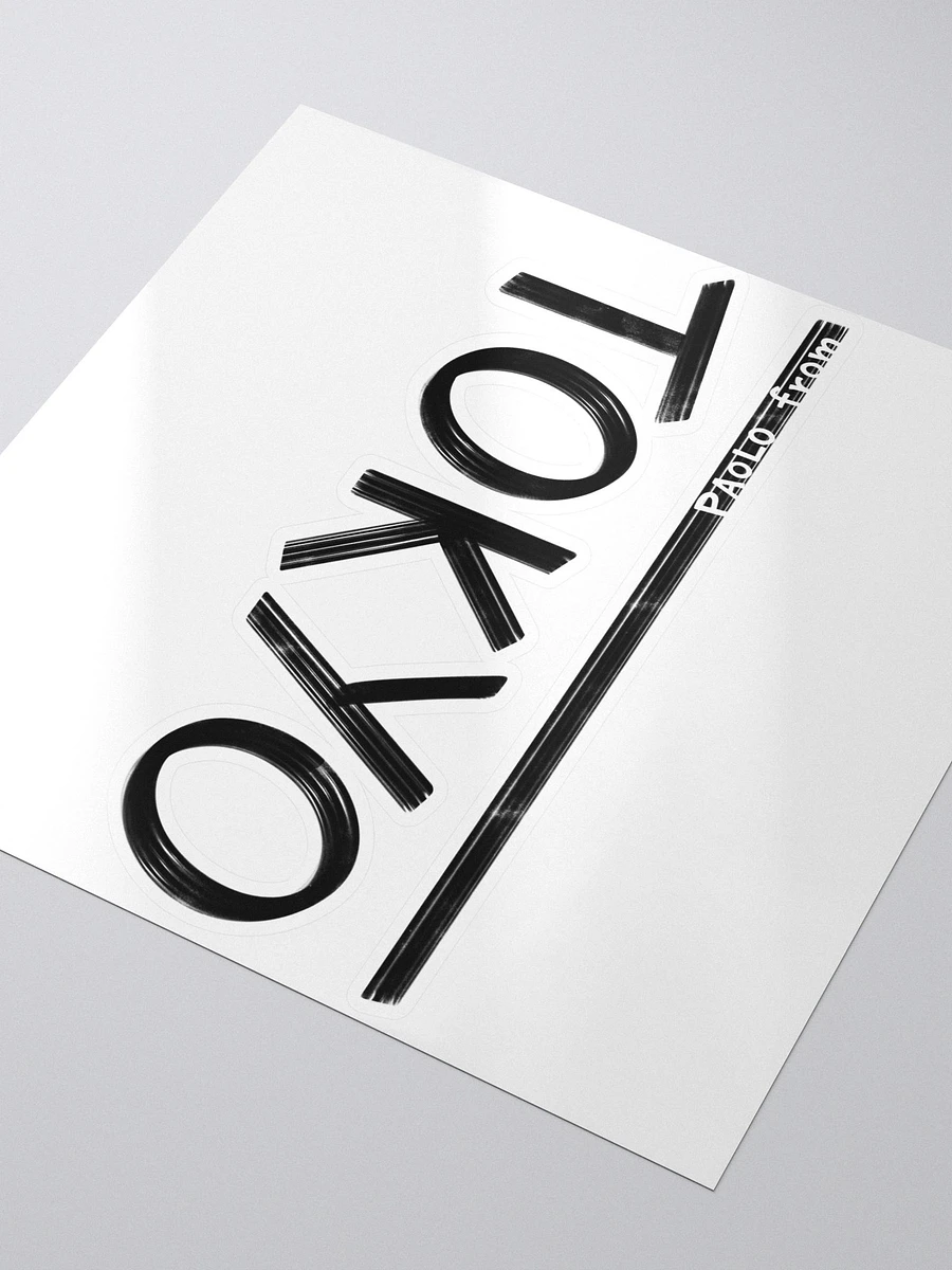 Tokyo Upside Down (Black Text) Sticker product image (3)