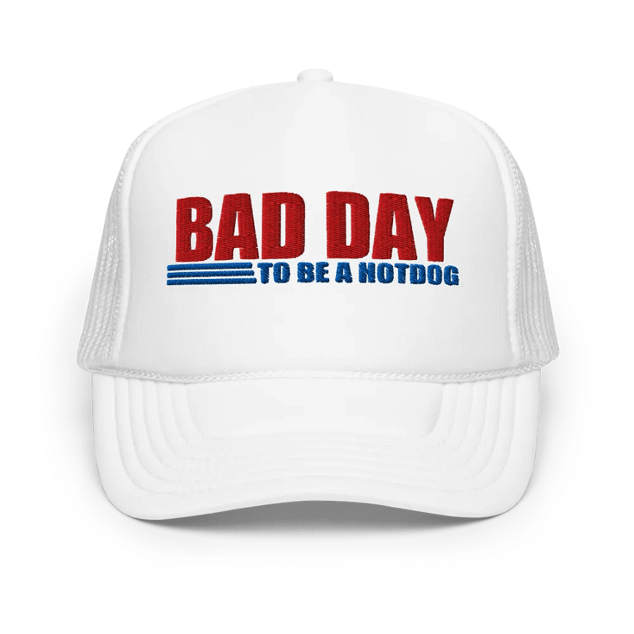 Bad Day to be a Hot Dog Hat - Embroidered Trucker Cap product image (2)