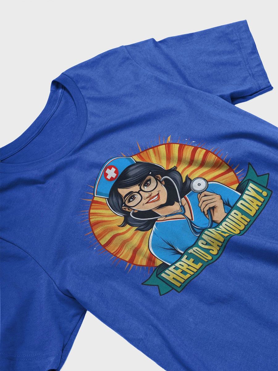 Smiling Nurse Here to Save Your Day T-Shirt product image (25)