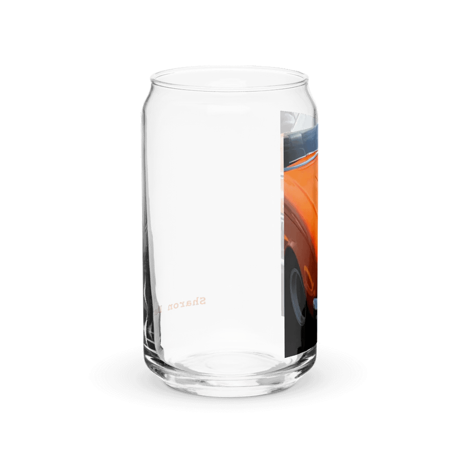Orange Pop Vintage Car-Inspired Can-Shaped Glass product image (10)
