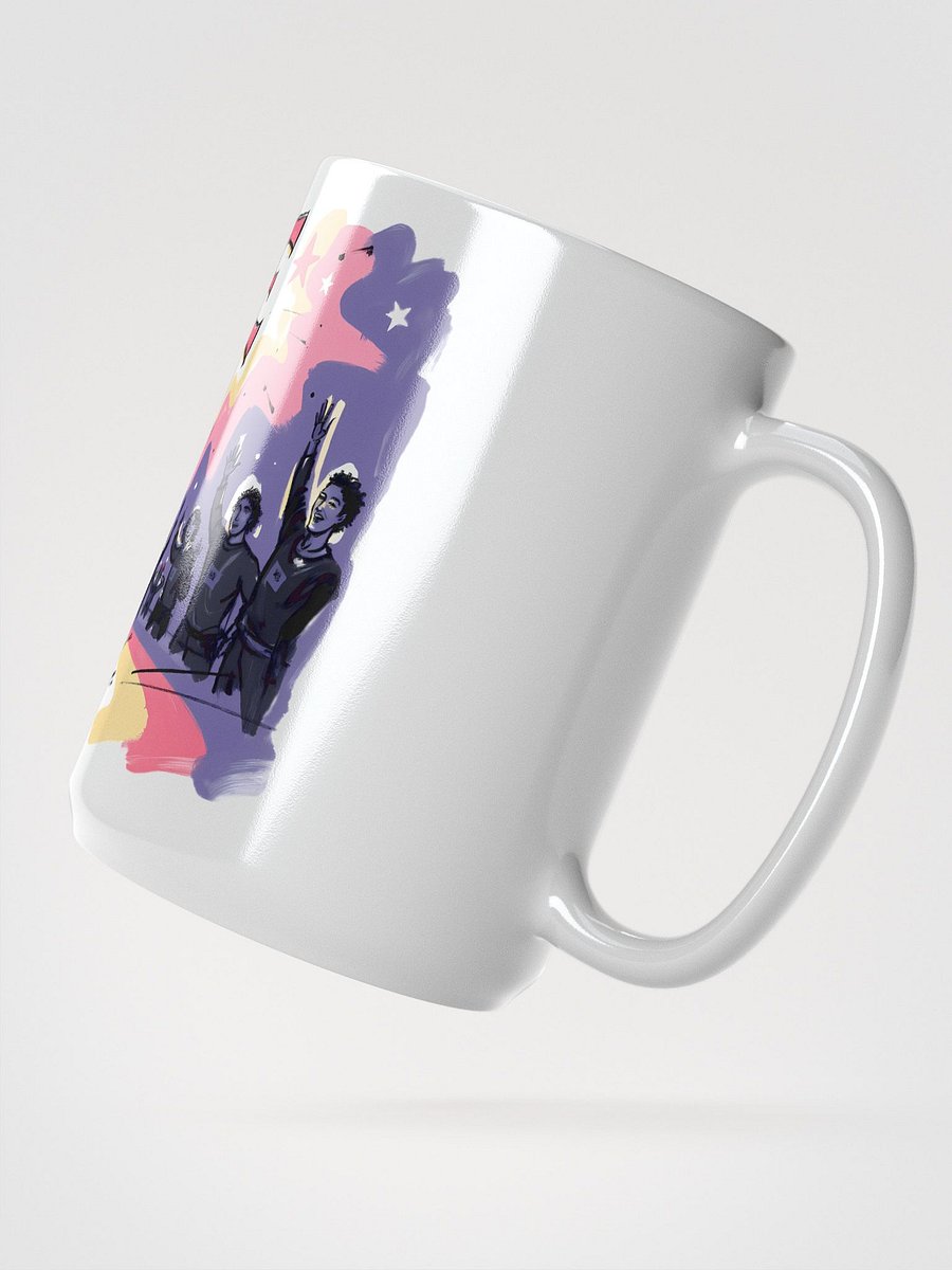 Colorful Cat Concert Mug | 'HEHE' Design product image (2)