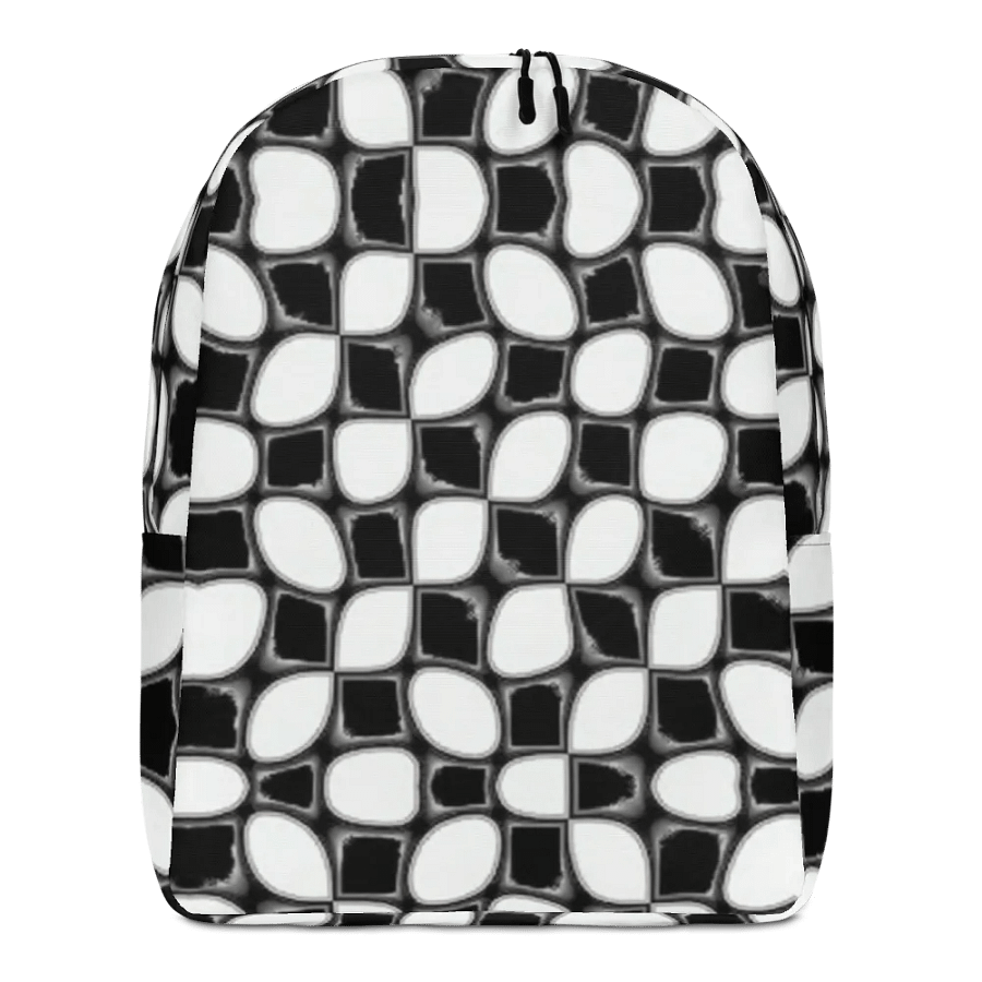 Interconnected Monochrome Grid Backpack product image (3)