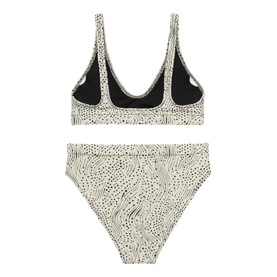 Midnight Drift High-Waisted Bikini Set – Where Soft Meets Bold product image (2)