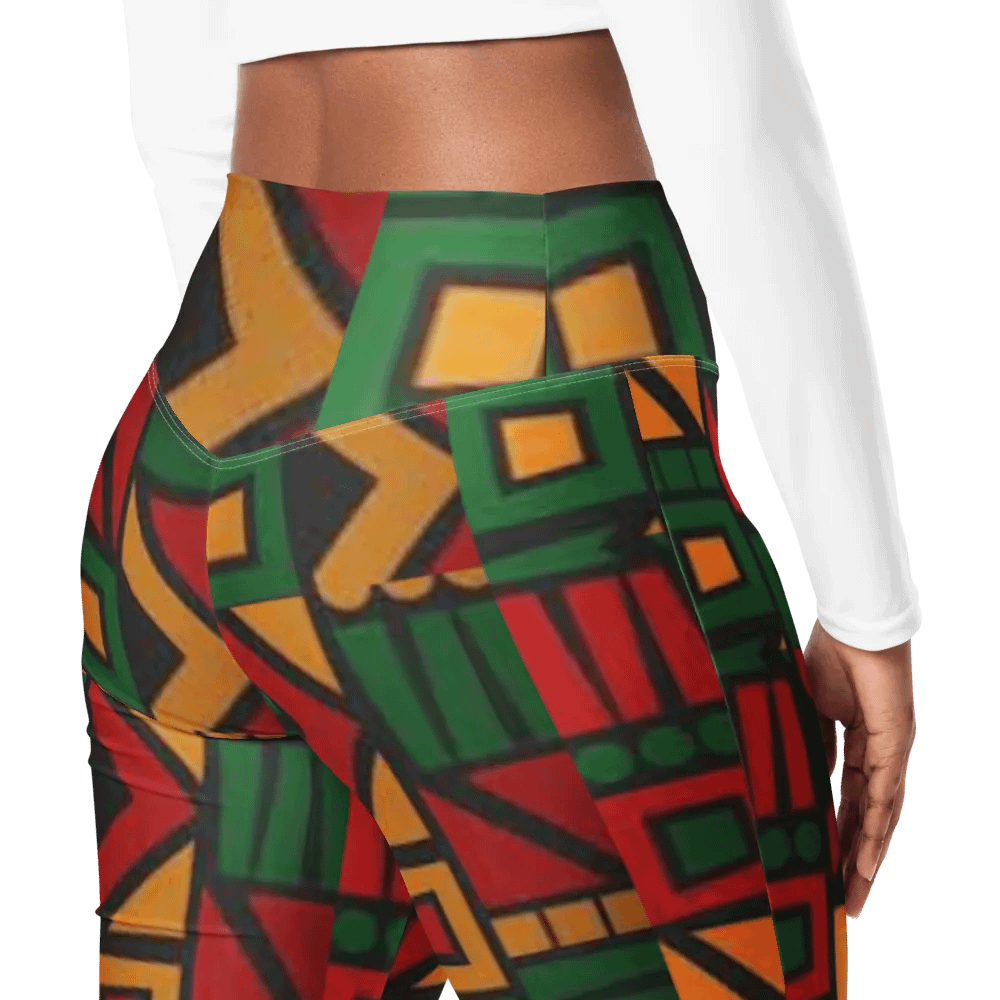 Black History Month Pattern Flare Pants product image (12)