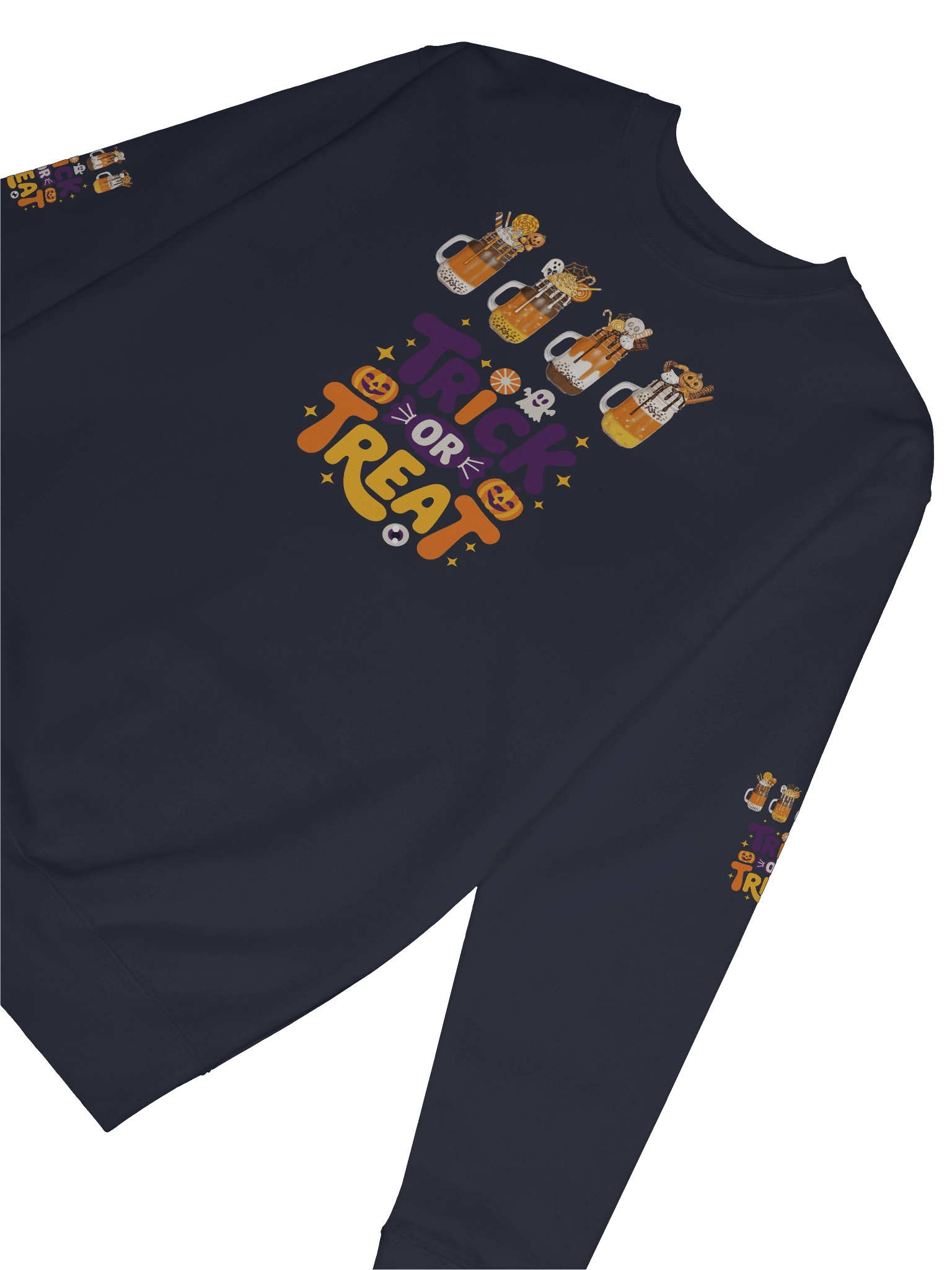 Trick or Treat Ice Cream Dessert Sweatshirt product image (63)