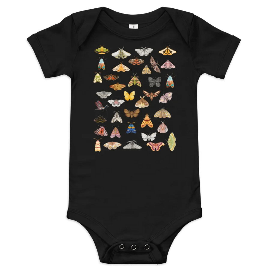 Moth Collage Baby Bodysuit product image (1)