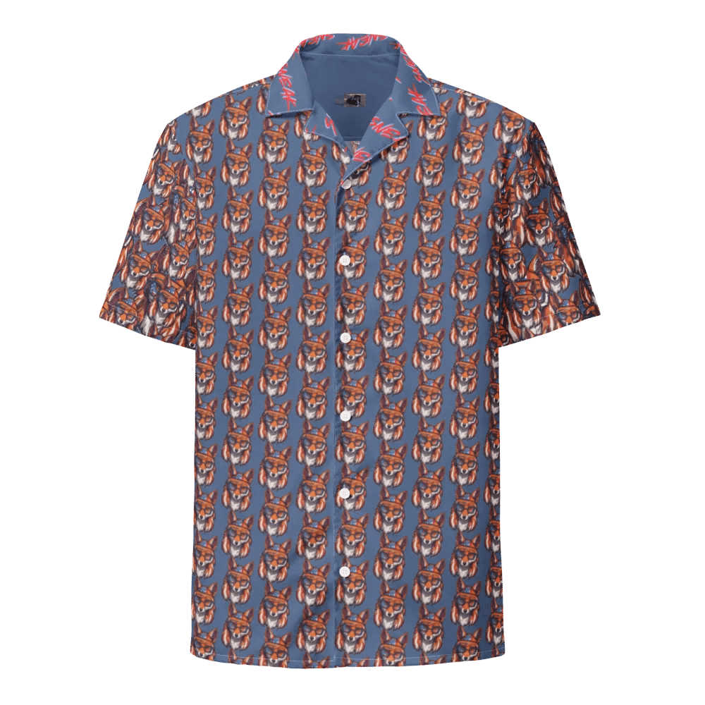 Mullet Fox All Over Print Hawaiian Tee - July 4th product image (5)