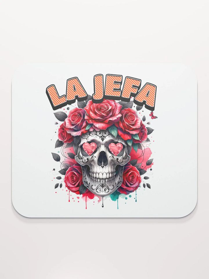La Jefa Skull The Boss Rose Mouse Pad product image (2)