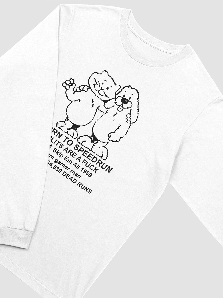 Born to Speedrun - Longsleeve Tee - White product image (3)