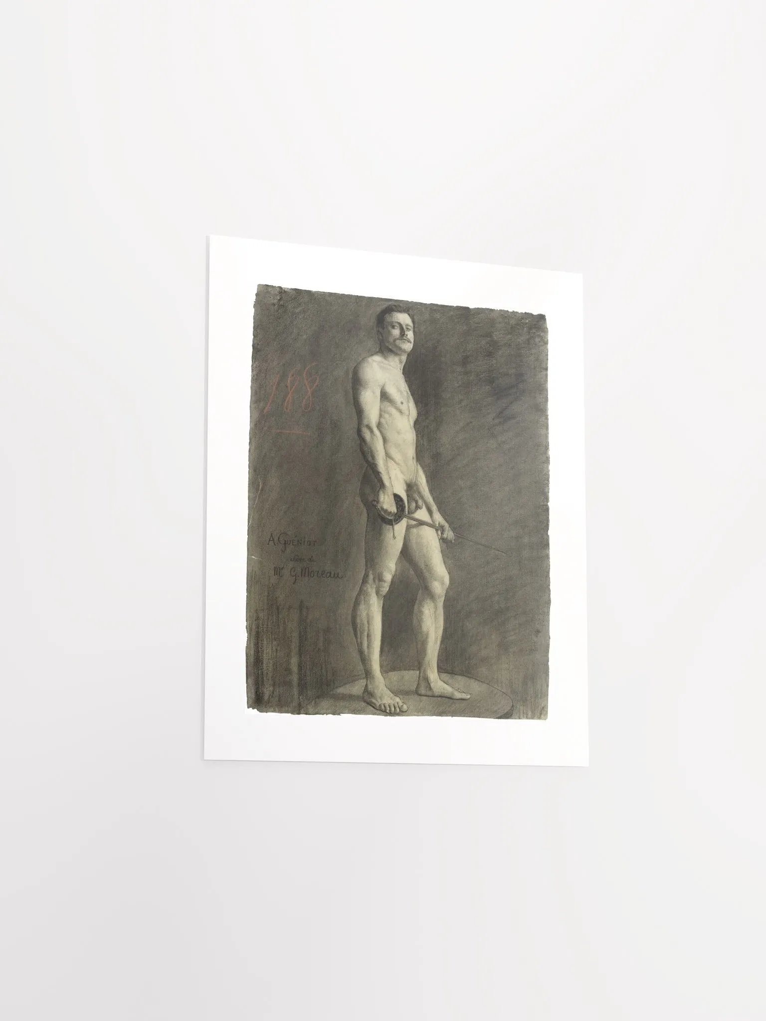 The Naked Fencer By Arthur-Joseph Guenoiot (1885) - Print product image (3)