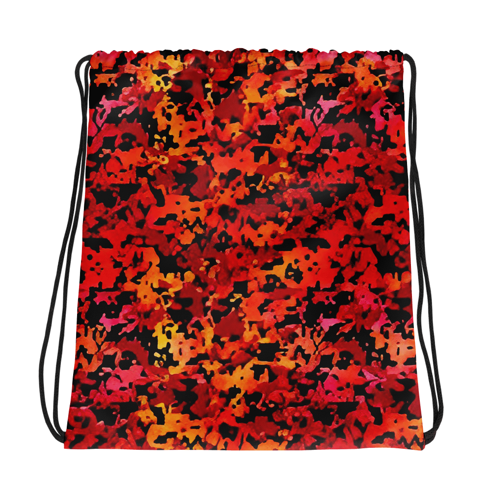 Blazing Camo Drawstring Backpack product image (1)