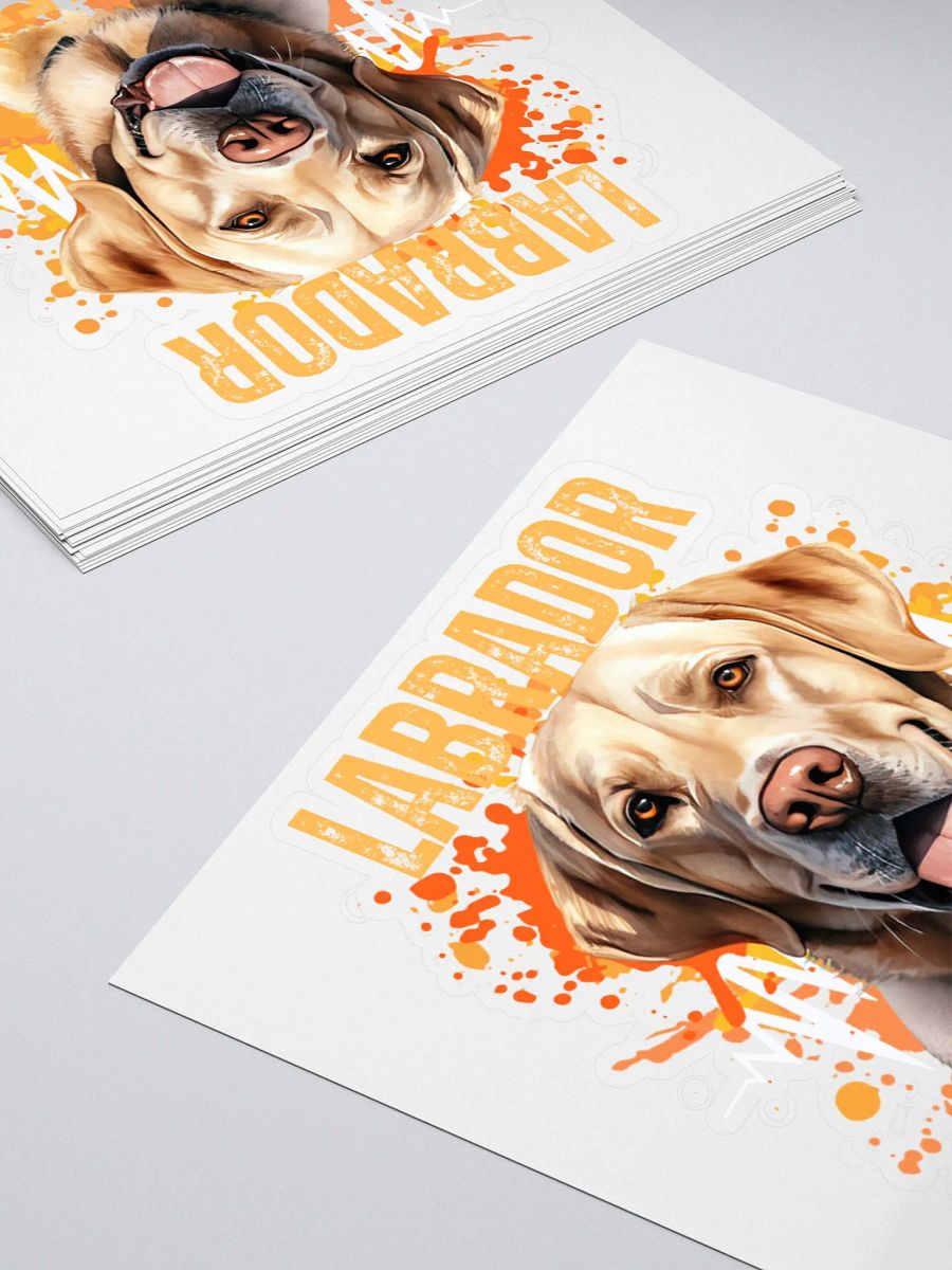 Labrador Retriever Fetching Awesome Stickers product image (6)