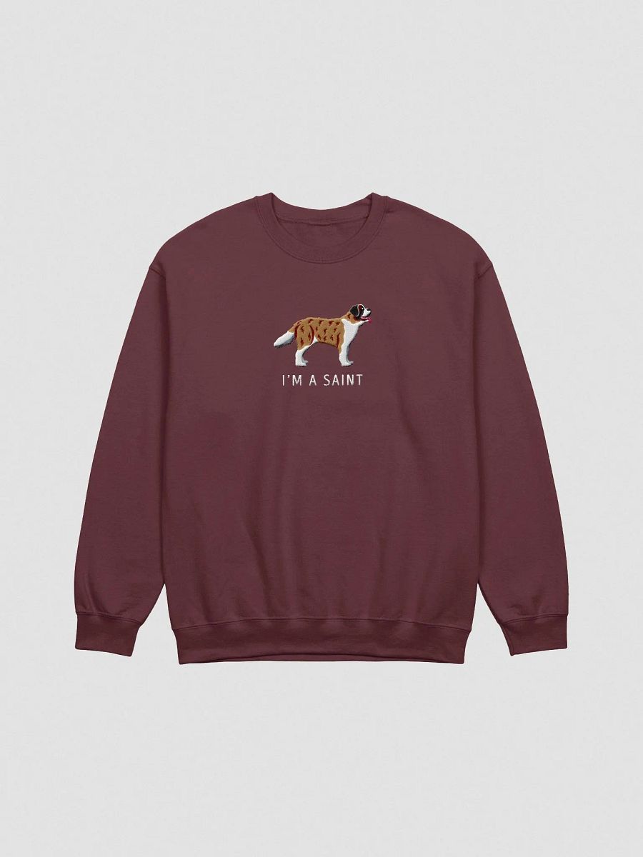I'm a Saint Sweatshirt (Embroidered) of a Saint Bernard(Brindle) product image (4)
