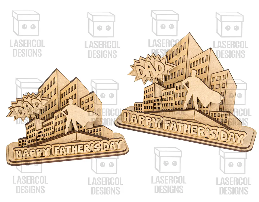 Father's Day Comic Gift Plaque (2 Sizes) - Laser Cut Files product image (9)