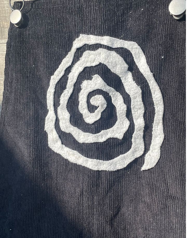 spiral courdoury pinafore dress product image (2)