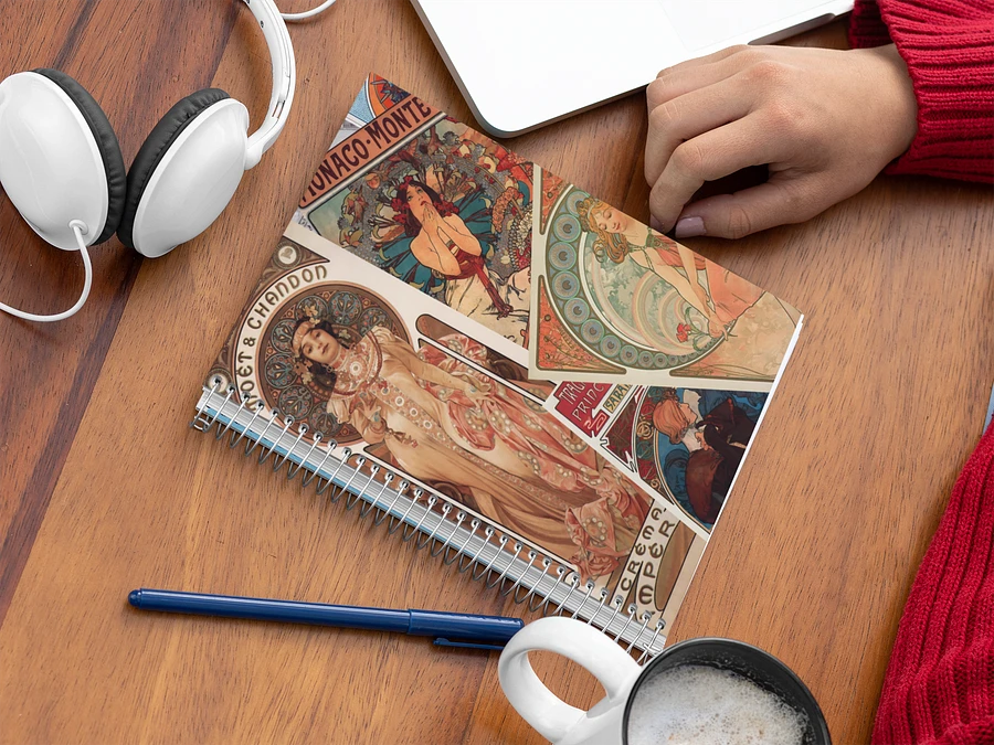 Vintage Mucha Print Notebook product image (2)