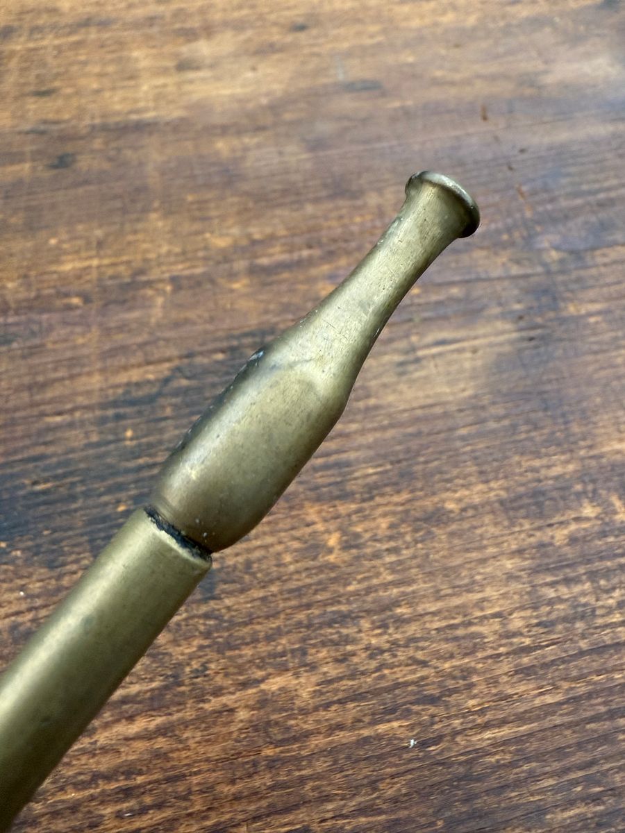 🎎 Japanese Brass Kiseru Tobacco Pipe – Early to Mid-Showa Era – Japan Antique Roadshow product image (5)