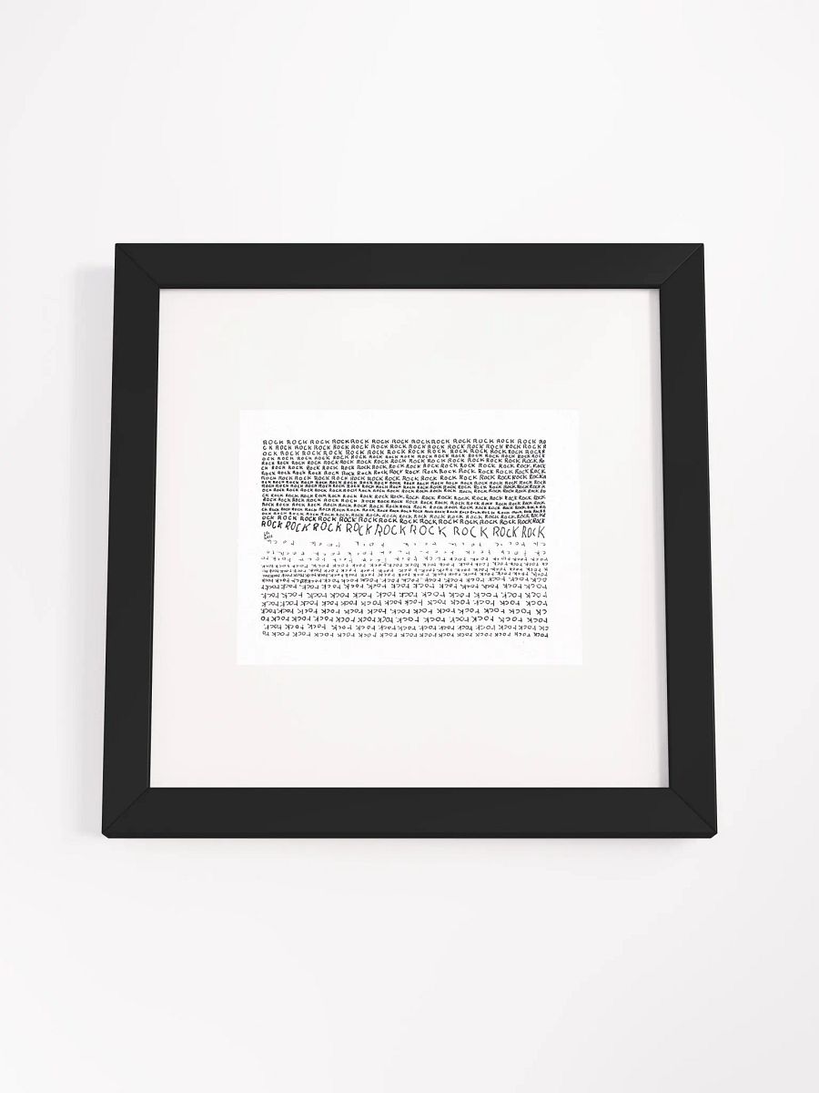 ROCKrock Panel Card Print Framed product image (1)