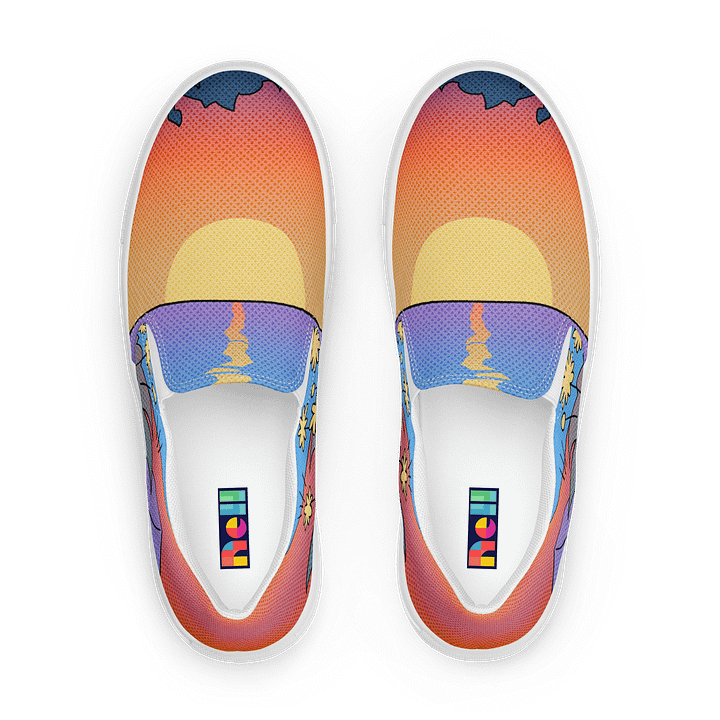 Sunrise Serenity Women's Slip-On Canvas Shoes – Comfort Meets Style! product image (1)