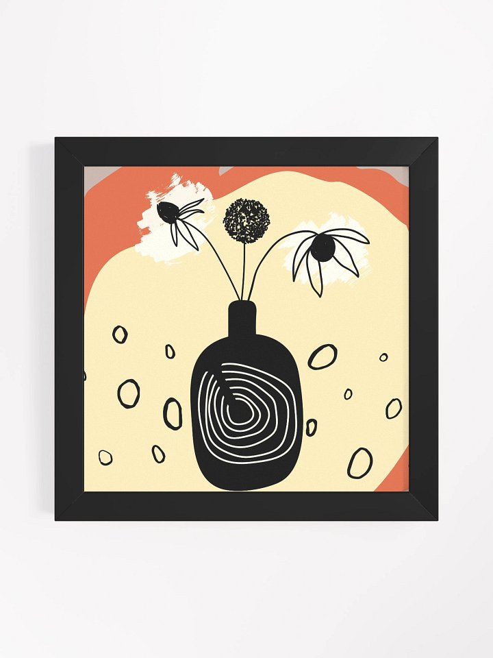 Minimalistic Vase and Flowers Framed product image (2)