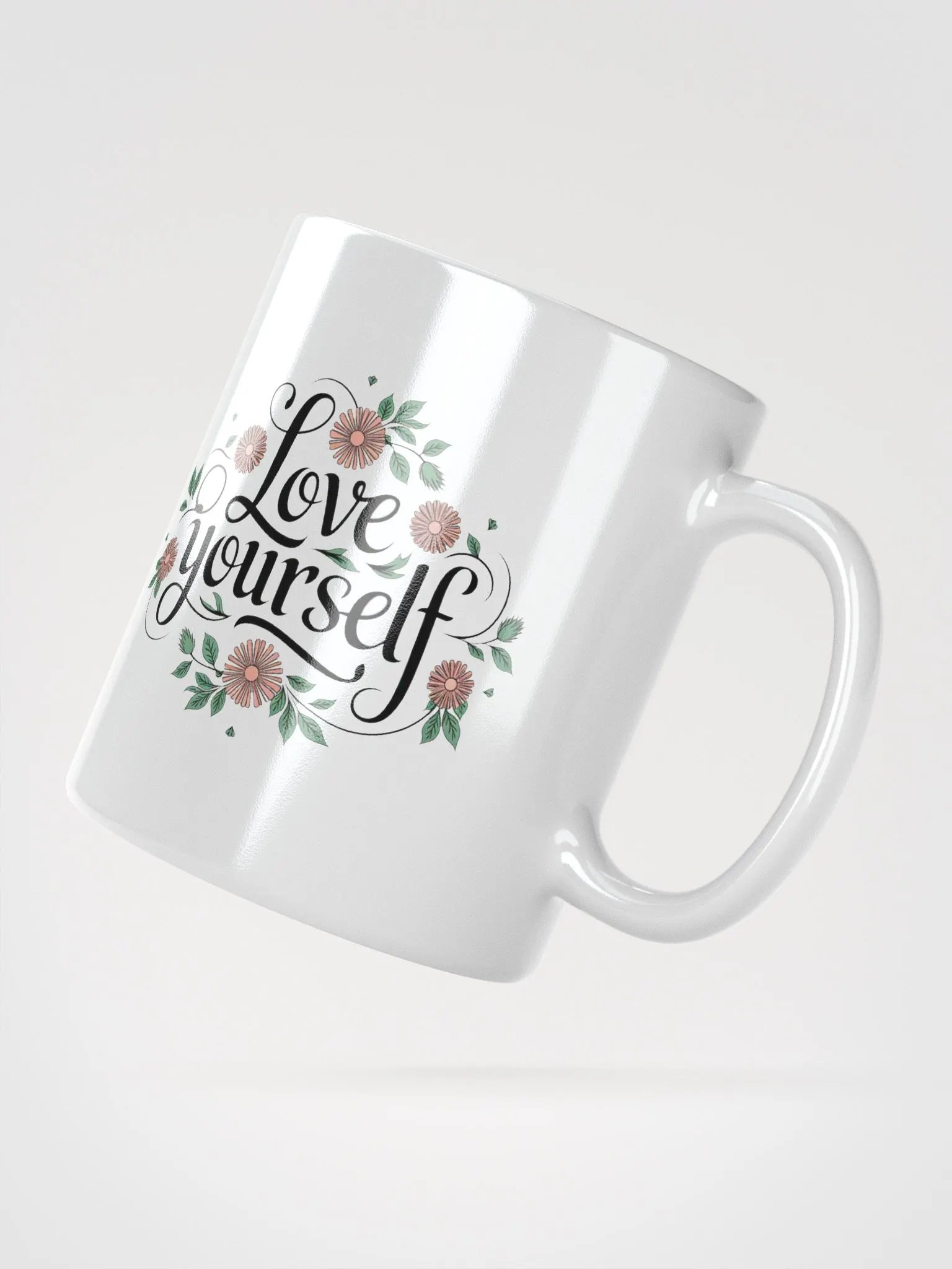 "Love Yourself" #Motivational Glossy White Mug product image (6)