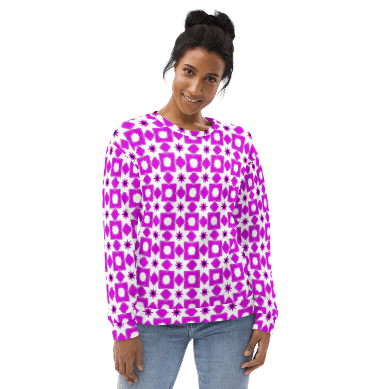 Abstract Fun Pattern Unisex All Over Print Sweatshirt product image (8)