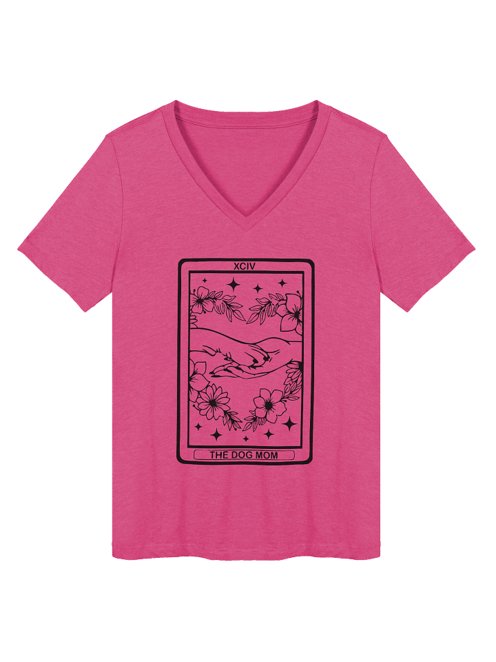 🌙 “V-Neck Dog Mom Tarot Tee” product image (1)