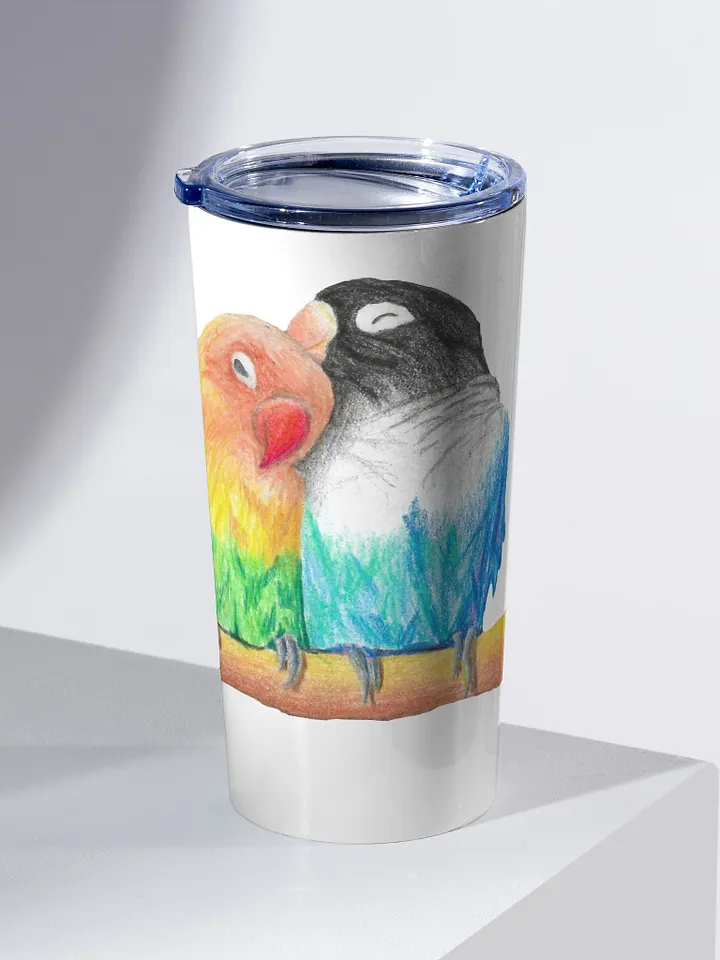Lovebirds Drawing Travel Cup product image (2)
