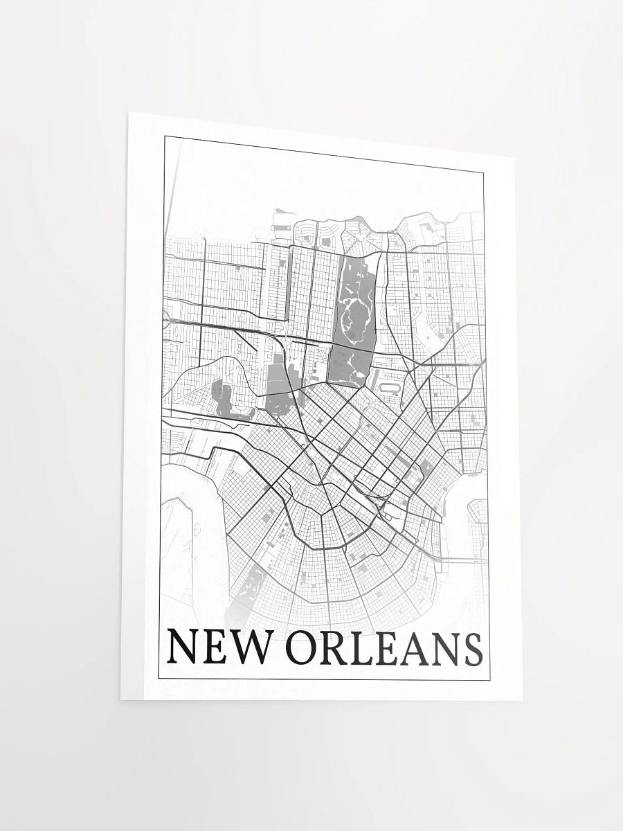New Orleans, Louisiana, USA, city map print product image (11)