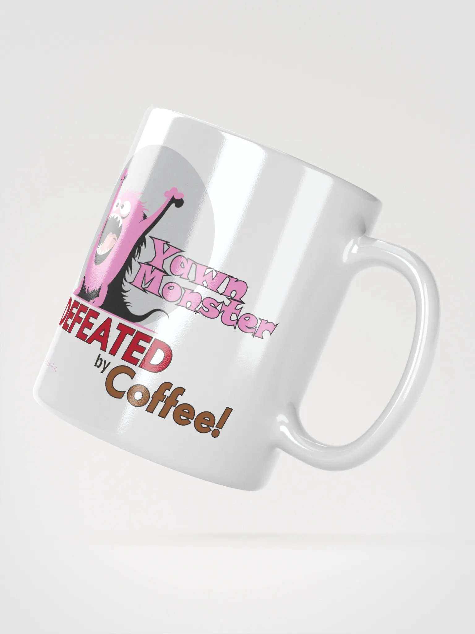 Pink Yawn Monster Coffee Cup product image (2)