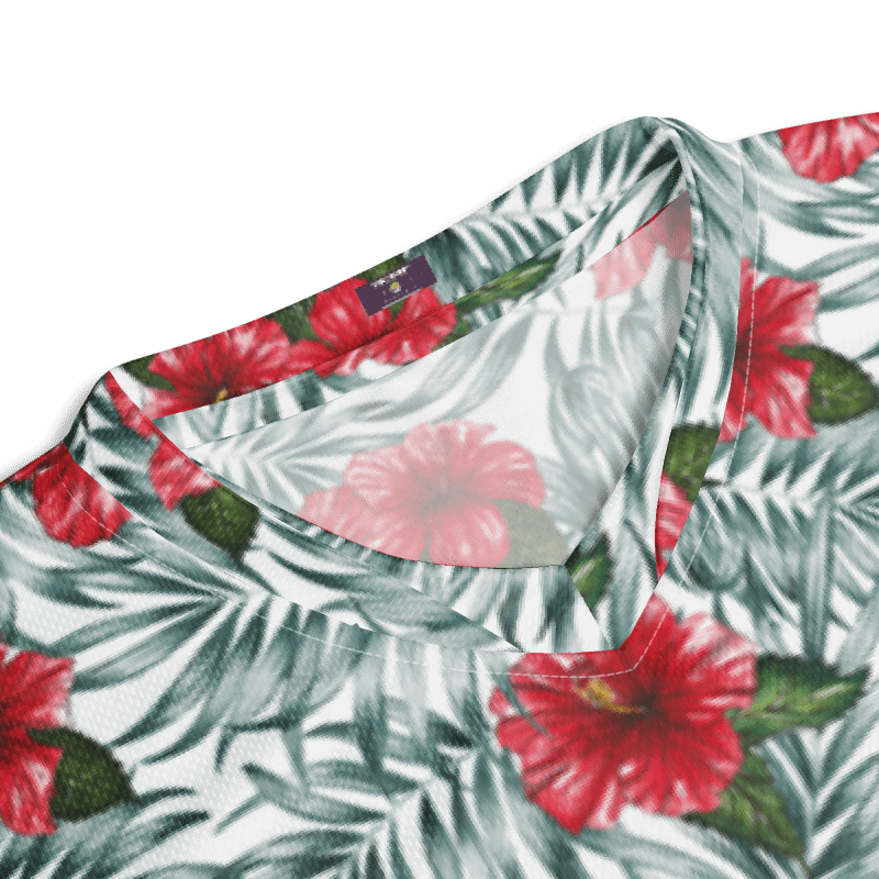 Hibiscus Leaf Design | Recycled Unisex Sports Jersey product image (5)
