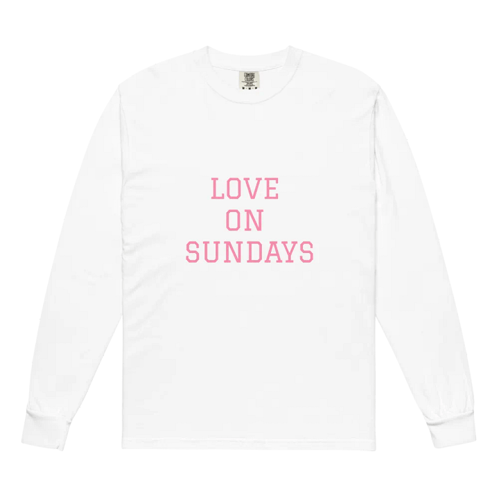 LOVE ON SUNDAYS Long Sleeve T-Shirt product image (2)